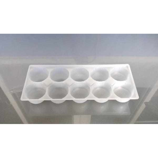 10 Holes Disposable Plastic Food Trays Meat Ball Disposable Compartment Food Trays