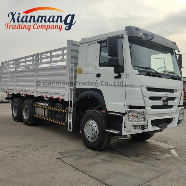 371hp Diesel Howo Cargo Truck , Sinotruk 6*4 10 Wheelers Used Cargo Truck