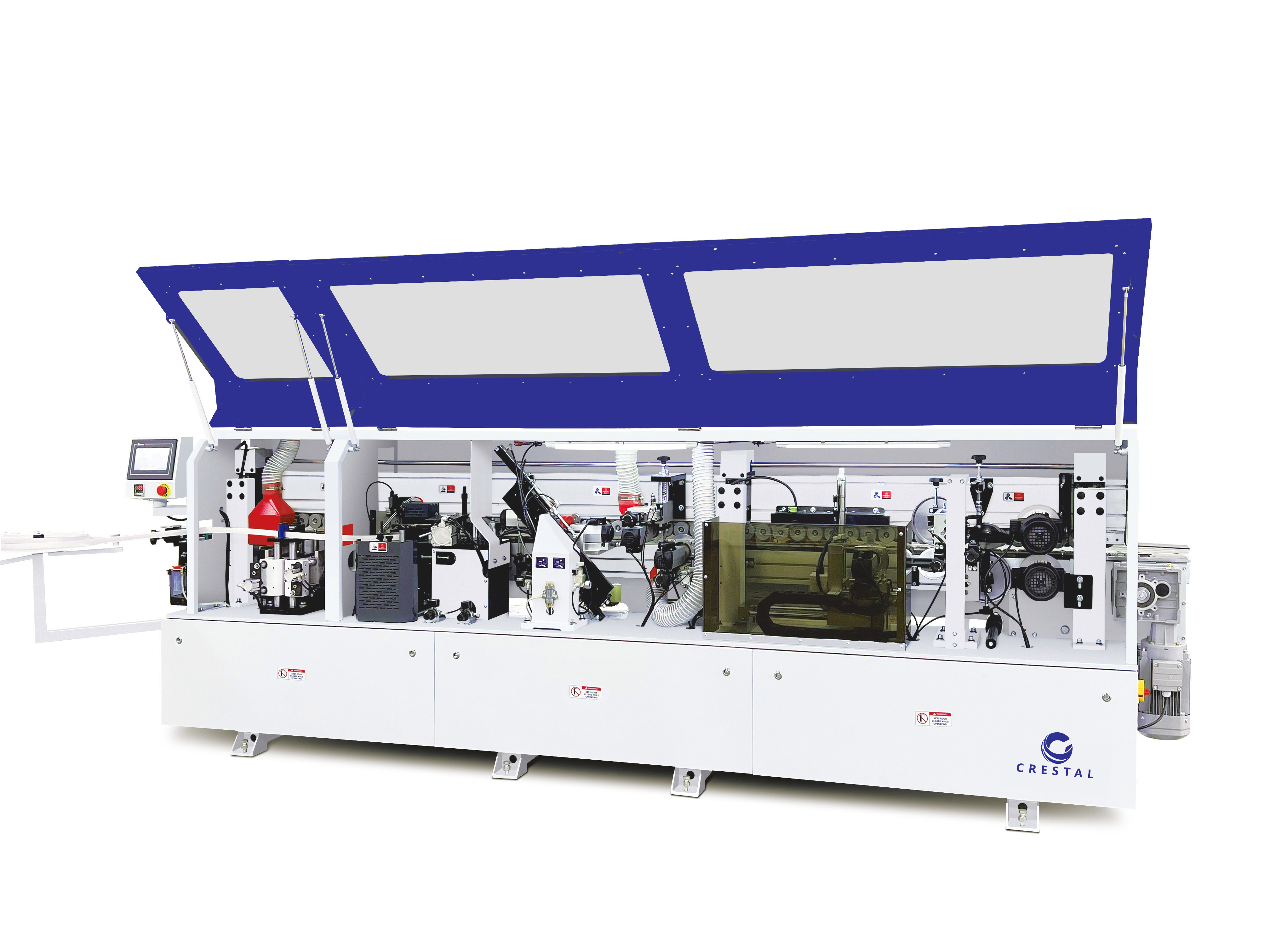 10.5kw Power Full Automatic Edge Banding Machine with 10m/min Feed Speed Straight Edge Bander