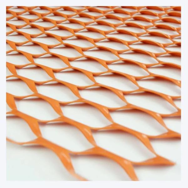 Protected Mesh Aluminum Expanded Metal Mesh Rustproof Sheets 14x14 ISO9001