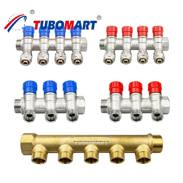 Brass Pex Water Manifold System 2 - 12 Outlets Pex Pipe Manifold