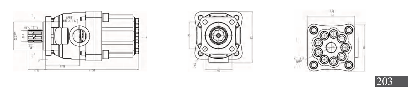 P7-63 ISO flanged Bent Axis Piston Pump apply to PTO integration, compact design, excellent operating efficiency.