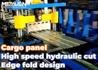 Multi Peak Corrugated Panels Cold Roll Forming Line With Integrated Hydraulic Cutting
