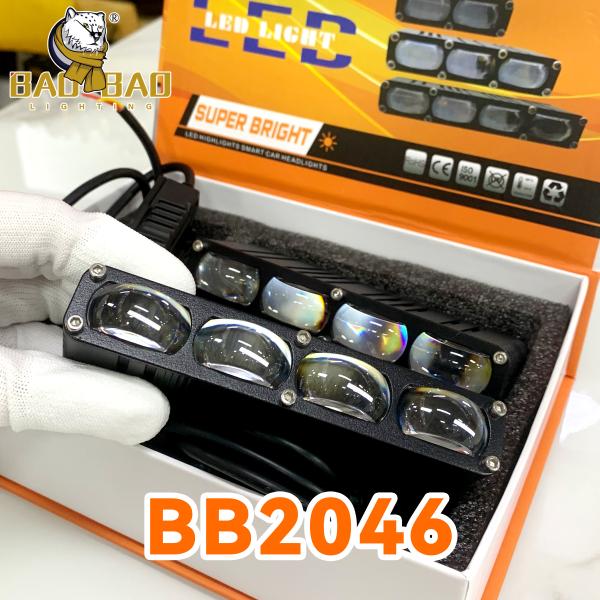 25W White Yellow Dual Color Meal Motorcycle LED Light Universal Spotlight