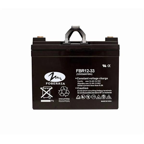 Golf Carts Sealed Vrla 12v 33ah UPS Lead Acid Battery For Solar System