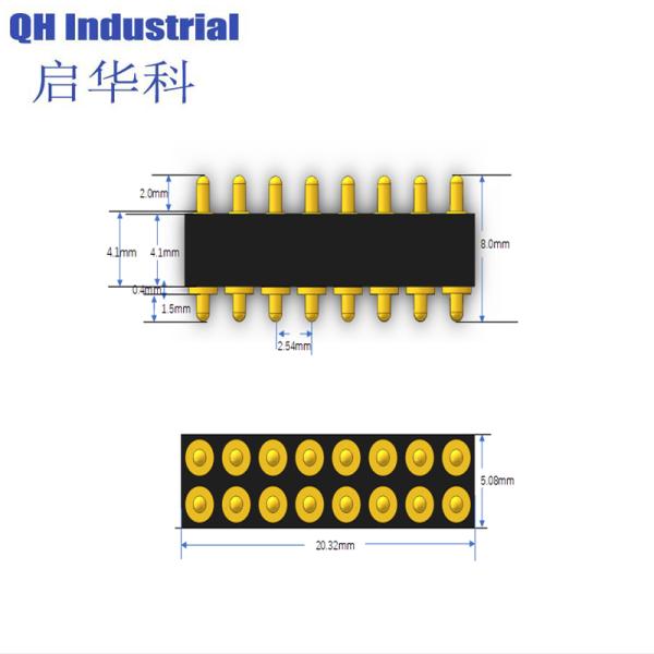 16Pin Czech Repubic Wearable Device Magnetic spring loaded pin Usb Connector Magnetic spring loaded pin Charger