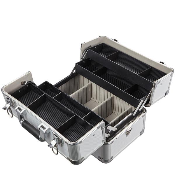 Portable Aluminium Beauty Case , Makeup Storage Boxes OEM ODM Available