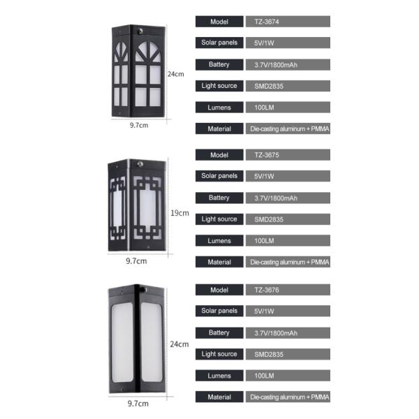 Outdoor Lampshade Solar Deck Post Lights For Decorations Patio Porch Courtyard