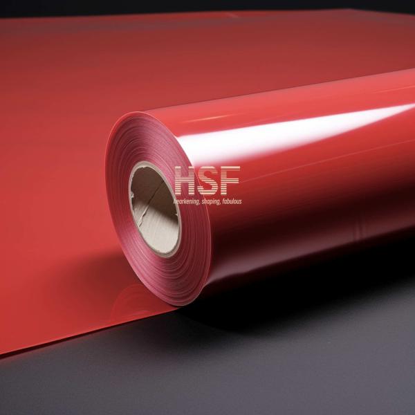 80 Micron Opaque Red Silicone Coated Release Film For Labeling