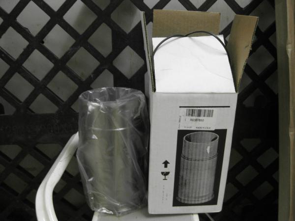 Peças do gerador RE507850, forro do pistão, 6068 motor, aço, cinza