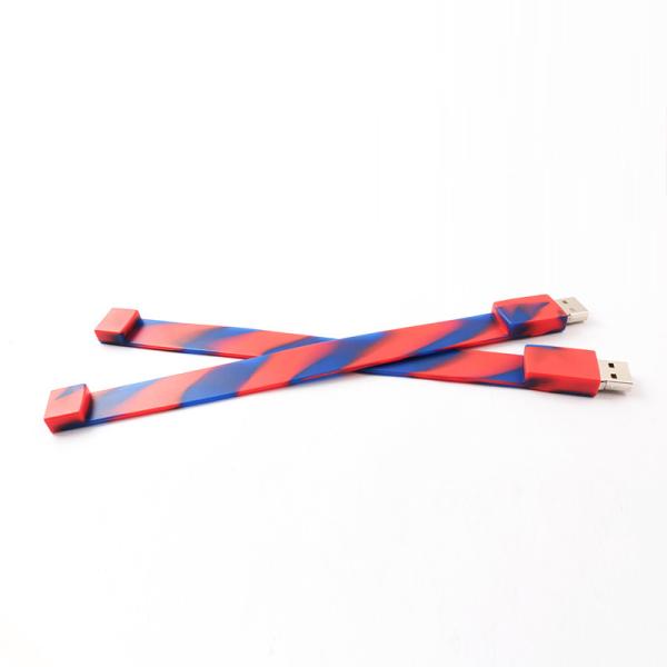 Пестротканые 2,0 3,0 привода 256GB 30MB/S USB Wristband силикона внезапных