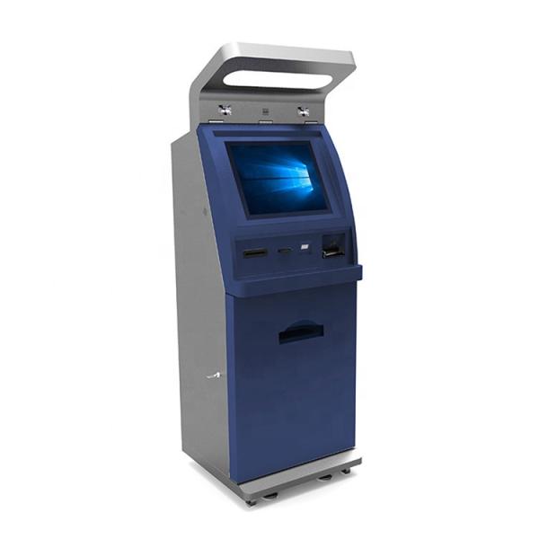 Floor Standing 17 Inch Touch Screen Cash Deposit Machine Self Service CDM