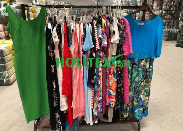 First grade American style second hand clothes , used women's clothing , ladies cotton dress
