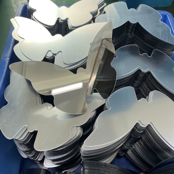 Custom Laser Cut PS Two-Way Mirror Butterfly – Light Transmitting & Customizable Design