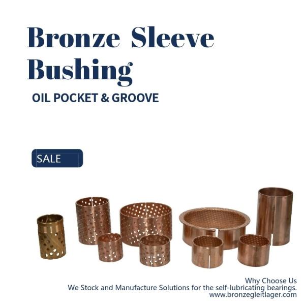 Thin Wall Split Oil Groove Bronze Bushings Brass Bearings Oil Socket For Construction Machinery