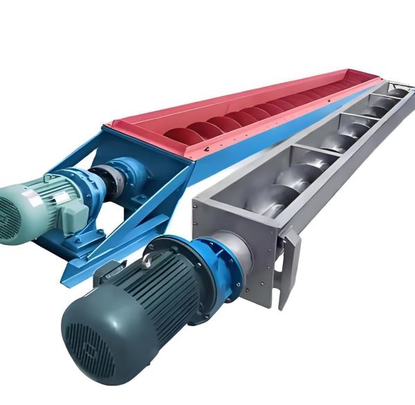 Small U Screw Conveyor Industrial Tropical Conveyor With New Shaft / Shaftless Helical Gear Motor