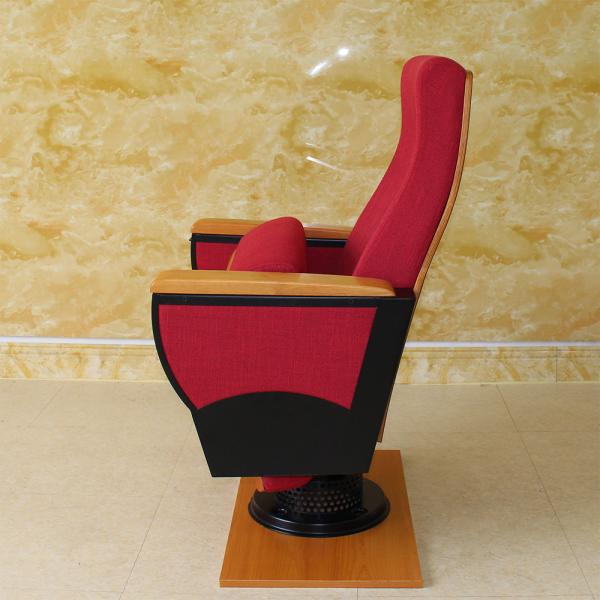 Antistatic Red Folding Cinema Seats Movie Theater Flameproof Anti Rusting