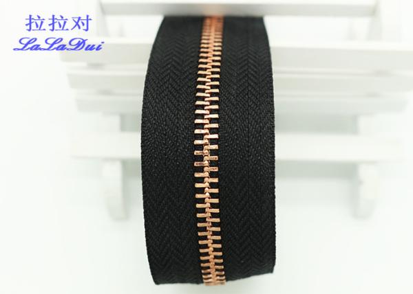 H65 Brass 40 Inch  / 48 Inch Separating Zipper  , Heavy Duty Metal Zippers For Coats