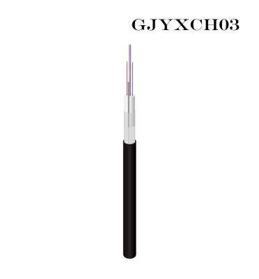 12 Cores PE Sheath Outdoor FTTH Drop Cable 6 Strand Single Mode Armored Fiber