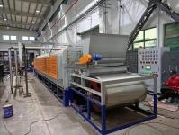 Cinturón de acero hornos continuos de gran rendimiento estructura simple para la industria metalúrgica de polvo
