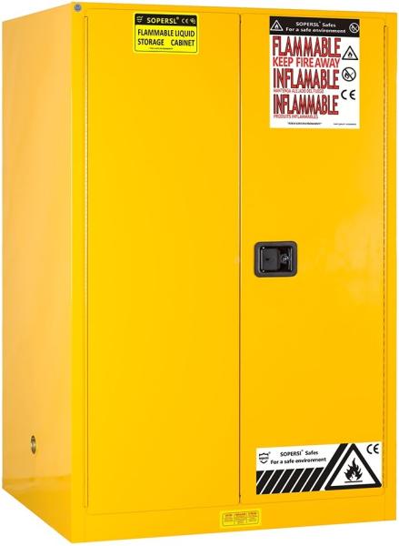 100 libras de armário de armazenamento de aço químico com o punho Recessed para a segurança