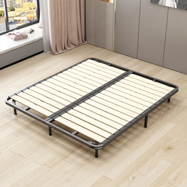 Foshan Wide Slatted Metal Bed Frame Customizable Color and Size Foldable Double Bed