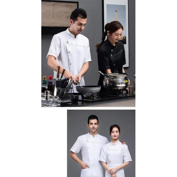 Fashion Restaurant Kichen Cooking Clothes Chefs Works Jacket Clothing Uniform Designs For Men And Women