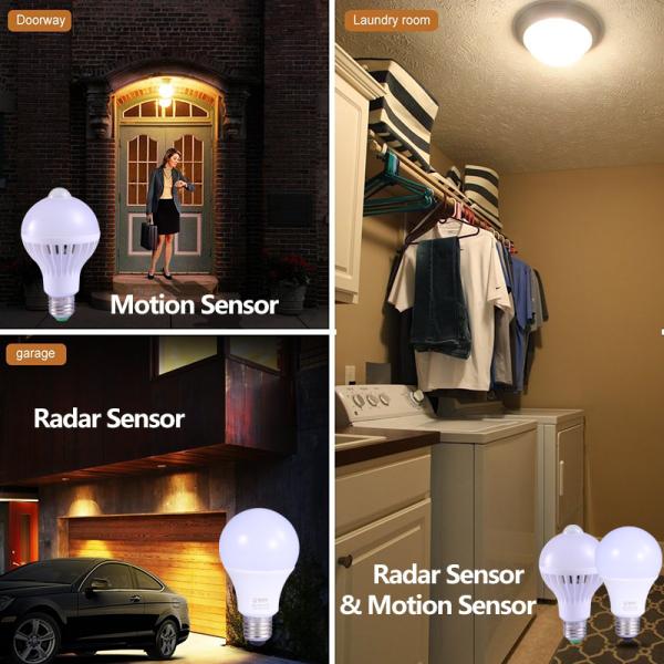 Sensor Switch Mode High Lumens Infrared Pir Motion Sensor Light Bulb with Smart Bulb