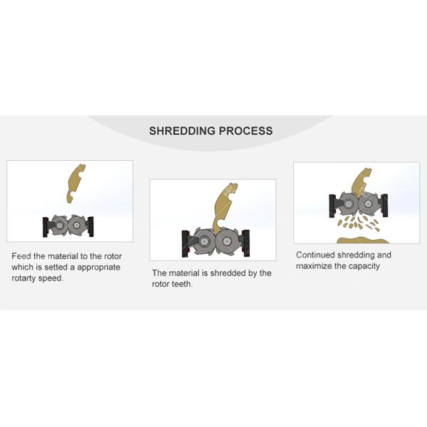 Pet Pvc Plastic Crusher Machine Scrap Metal Shredders Double Shaft Shredder Machine/ Carton Tyre Shredder