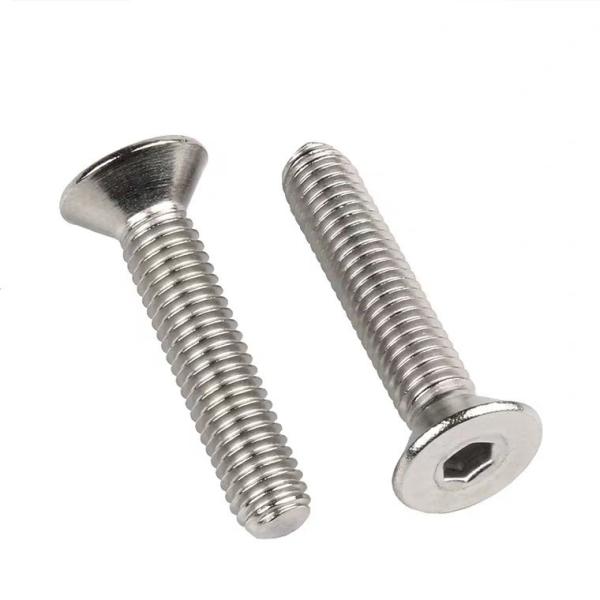 Parafusos de tampa de cabeça para aplicações M3.5-M12 certificados ISO9001 Hexagon Socket Countersunk