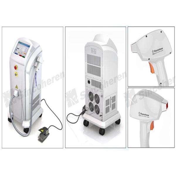 Triple Diode Laser Hair Removal Equipment Skin Tightening 5 - 400ms Pulse Width