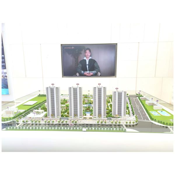 1:150 Building Architecture Models With Retail And Commercial Areas