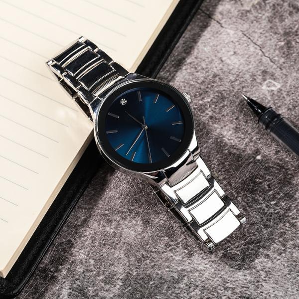 Waterproof OEM Stainless Steel Analog Watch 22cm Strap Japanese Movement Quartz