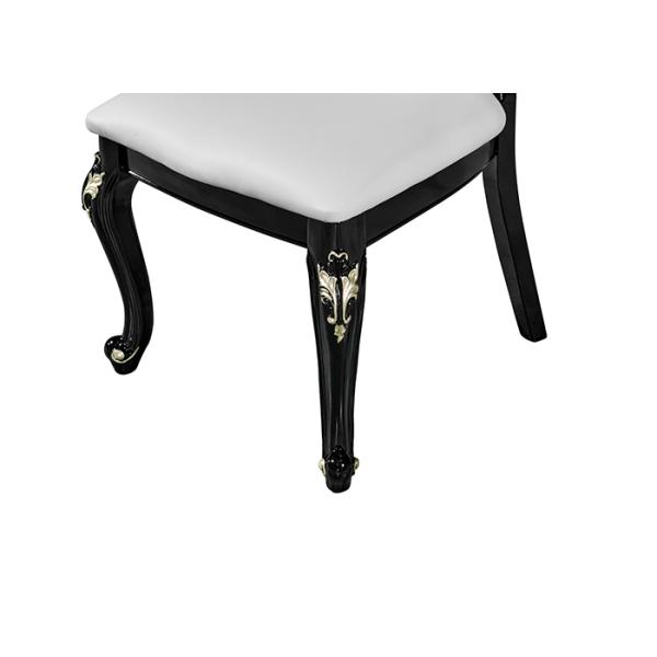 Strong And Durable White Leather Restaurant Chairs