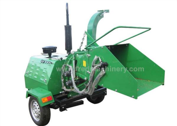 26L Oil Tank Hydraulic Wood Chipper 1025rpm With 8 Inch Chipping Capacity