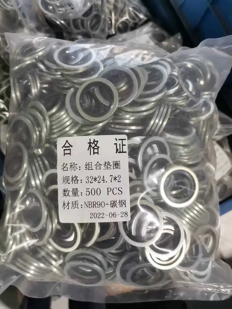 Self Centralising 304 Stainless Steel Dowty Seal Gasket NBR Rubber Bonded Seal Washer