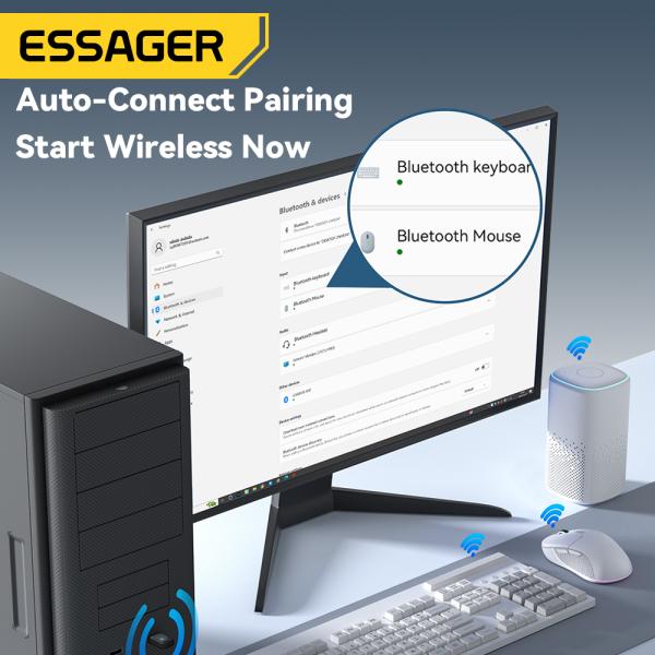ESSAGER ES-BT16 USB ワイヤレス Bluetooth アダプター PC コンピューター Win 8.1 10 11