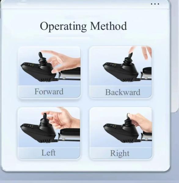 Adult Disabled Handicapped Travel Portable Lightweight Folding Remote Control Electric Wheelchair With Joystick Control
