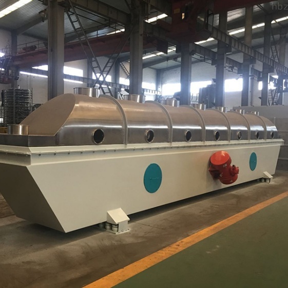 7.5×0.75 PLC Control Vibration Fluid Bed Dryer Machine For Sea Salt