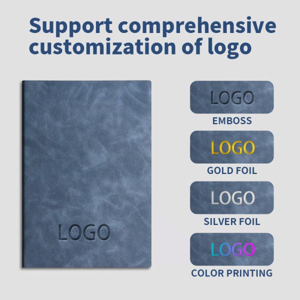 Custom Hot Selling Soft Leather Notebook Creative Daily Notebook Colorful Exercise Book Meeting Notebook for Students