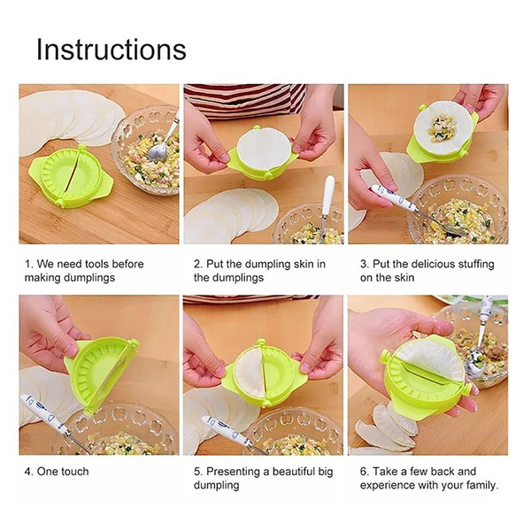 Magic Creative Manual Pack Machine Food-grade Plastic Kitchen Tools Pinch Dumplings Mold