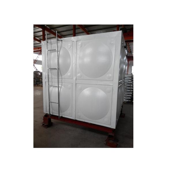 Colored Steel Water Storage Tanks , 50mm Polyurethane Thermal Water Tank