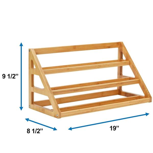 Устойчивый бамбуковый шкаф с пряностями