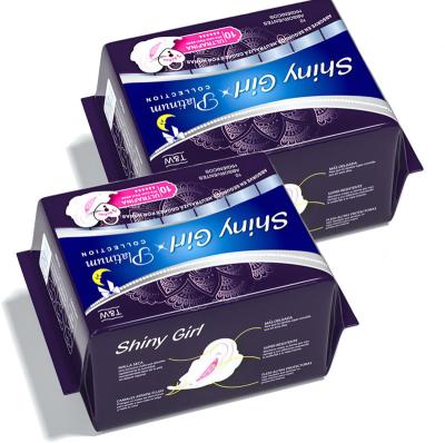 Breathable Winged Night Use Sanitary Napkin Soft 100% Cotton Sanitary Napkins