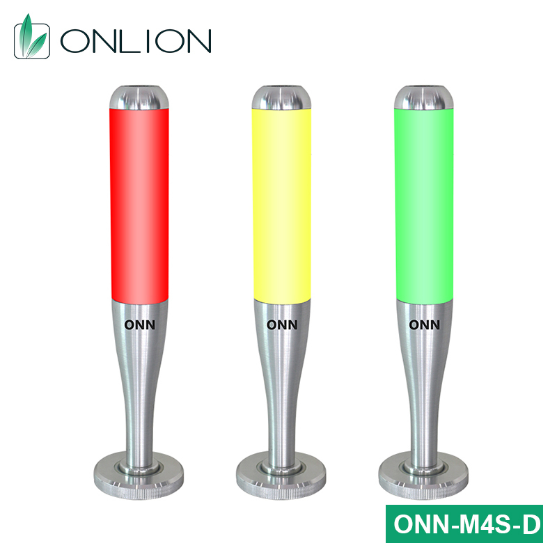 ONN M4S-D LED Indicator Lamp 24V 3 Color Signal Tower Light With 360° Rotatable Base For CNC Production Lines