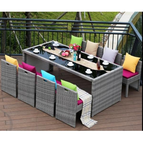 New design Outdoor garden Furniture PE Rattan wicker chair hotel chair and table