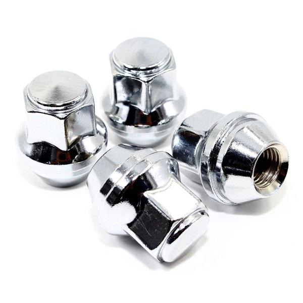 19mm Hex Acura Car Accessories / Chrome Large Acorn Seat Lug Nuts 12x1.5mm