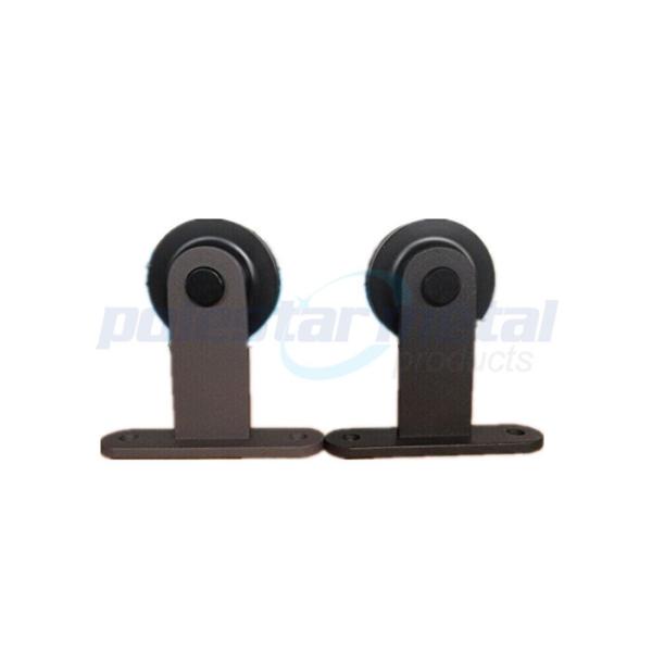 наборы оборудования двери амбара черноты сатинировки рельса 2000mm стальные самомоднейшие декоративные сползая