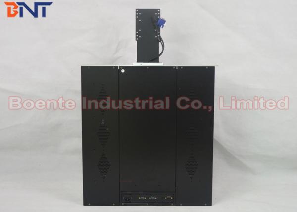 22 Inch Aluminum Alloy Brushed Panel LCD Motorized Lift With RS232 Central Control Sliver