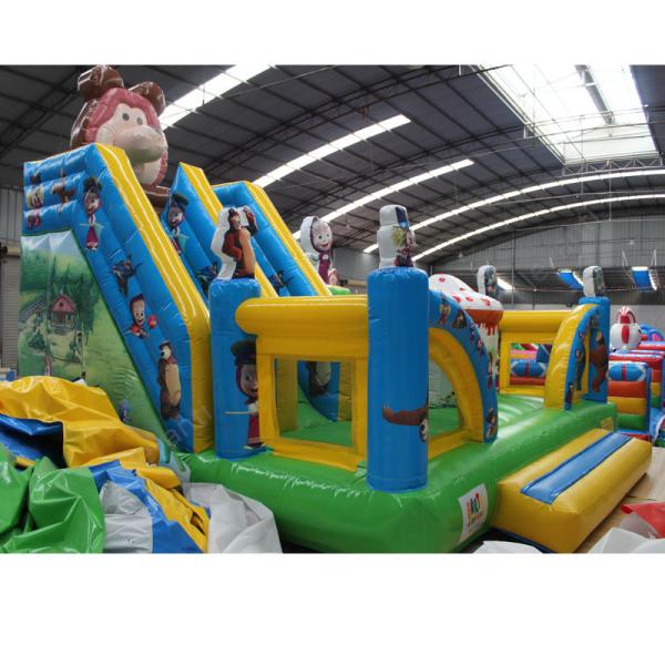 Outdoor Fun Unisex Commercial Pvc Inflatable Bounce House Jumper with Slide Combo